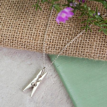 Peg Clothespin Necklace