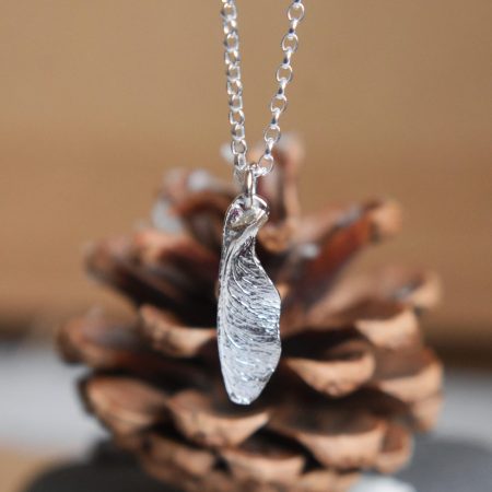 Sycamore Seed Pod Fairy Wings Necklace Botanical Jewellery